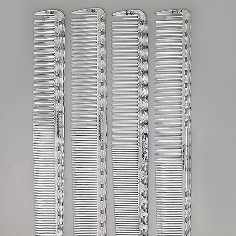 Transparent Salon Hair Comb With Professional Barber Hairdressing Scale Comb