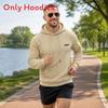 Outdoor Sports Hoodie For Men With Textured Jacquard Fabric Casual Fall Wear
