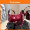 Solid Color Simple Women Casual Pu Leather Shoulder Bag For Daily Commuting And