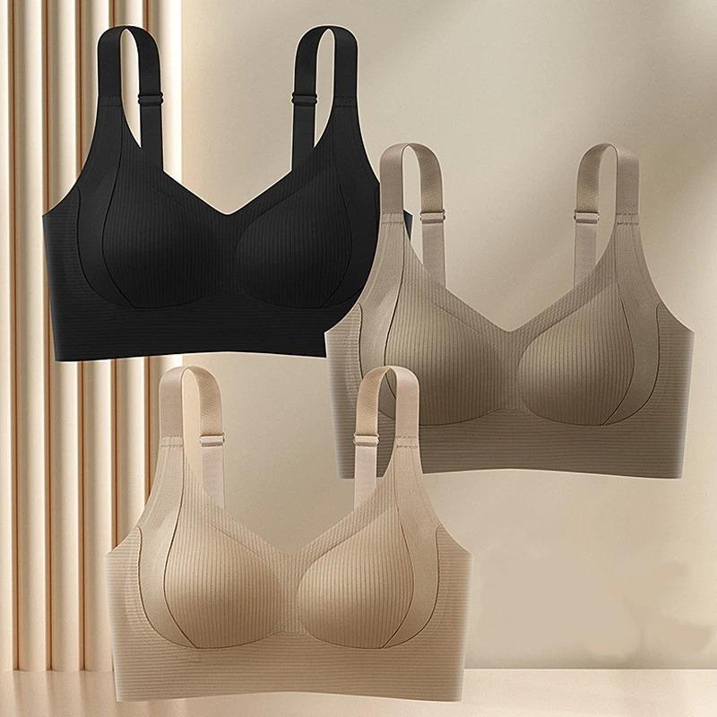 Plus Size Backless Push Up Wirefree Seamless Comfort Bra