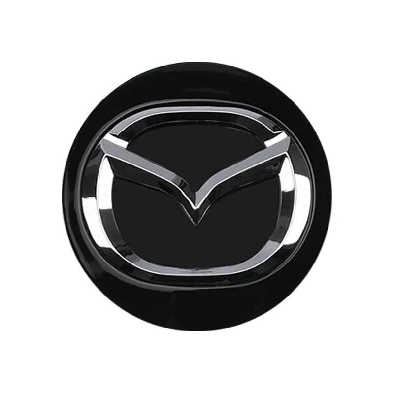 

2025 Hot 4Pcs Wheel Hub Center Cover Long Leg New Models for Mazda 3 Atenza Axela CX-3 CX-4 CX-5 CX7 CX8 CX60 CX50 Silver Black чёрный