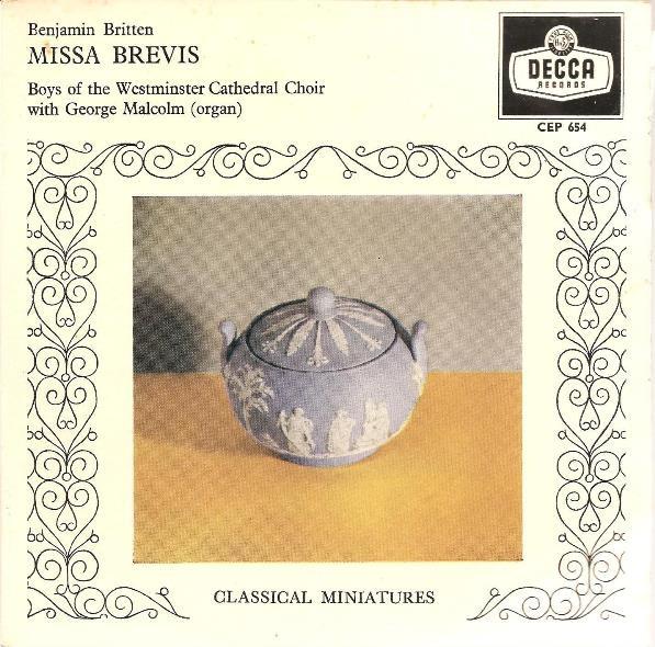 

7inch Record BOYS OF THE WESTMINSTER CATHEDRAL C Missa Brevis CEP654 DECCA 1960 UK Classical Used