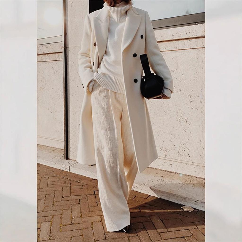 Double-sided Coat For Women, Medium Length, Slim Fitting And Winter Woolen Coat For Women