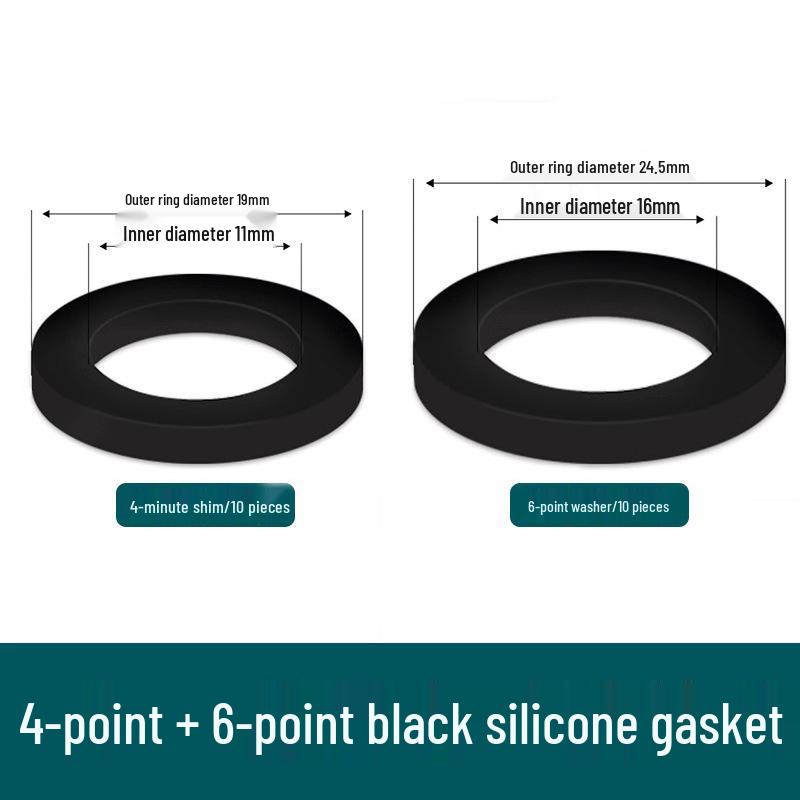 Набор силиконовых резиновых шайб: Прокладки 1/2 , 3/4 , 1  для душевых смесителей и водопроводных труб