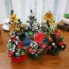 20cm Mini Christmas Tree Desk Table Decor Small Party Ornaments Gift Home Decoration Party DIY Festival Supplies