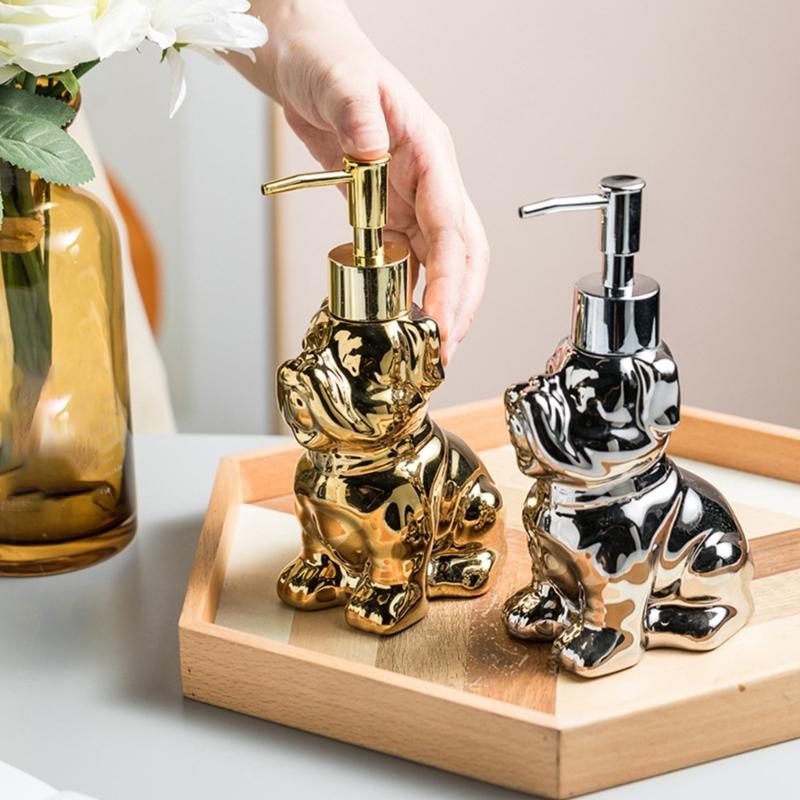 Keramická lahvička na mléko Dávkovač mýdla pro domácnost Nárazuvzdorný design Držák na nádobu na tekutiny pro domácí koupelnu