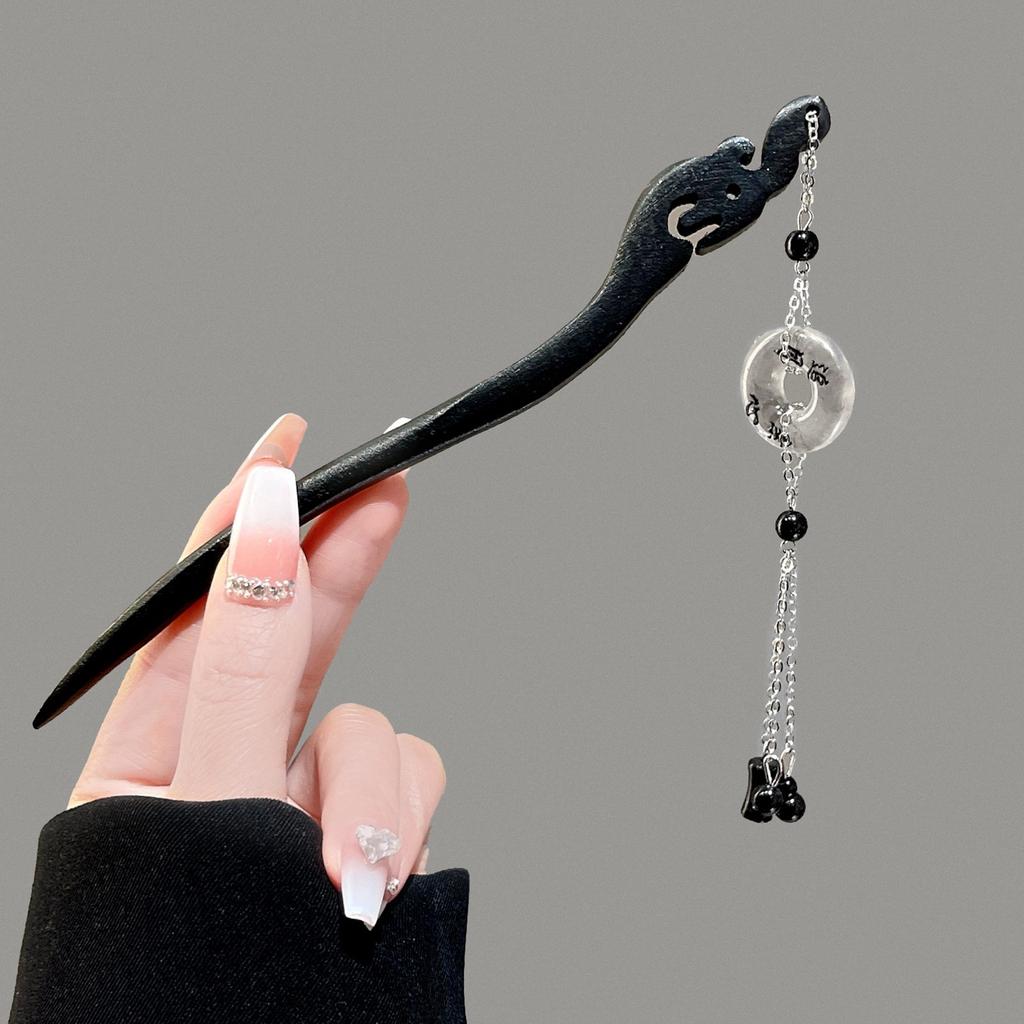 Hochwertige Quasten-Haarnadel für Frauen, Hanfu Cheongsam, Schrittschüttelnde Haarnadel, Kopfschmuck