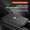 Car Armrest Box Mats Leather Center Console Covers Accessories For Tesla Model 3 Model X S 2016-2020 Decals TM3 TMX TMS Decal