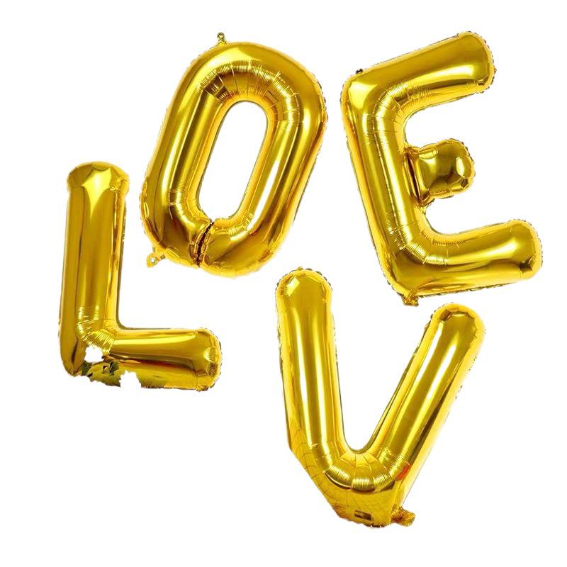 Romantic LOVE Balloon Set for Proposal, Birthday, or Wedding Room Decoration