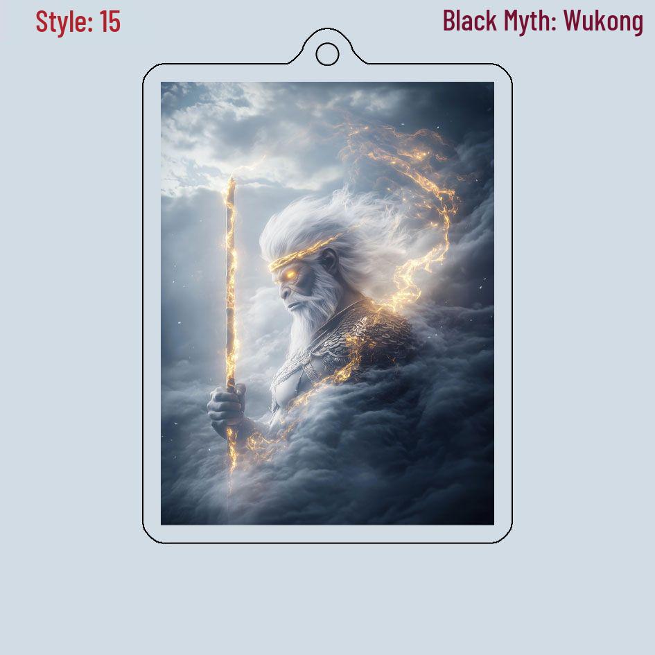 Black Myth Wukong Double-Sided Acrylic Keychain and Luggage Tag - Customizable with Images