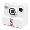   Print Camera White 2.4 Inch Screen 16X Zoom 1080P Digital Camera with Print Paper for Present