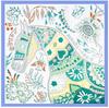 Luxury Brand Big Size Animal Print Scarf Women Square Twill Silk Scarf Flower And Horse Scarf Shawl Bandanas  130*130CM