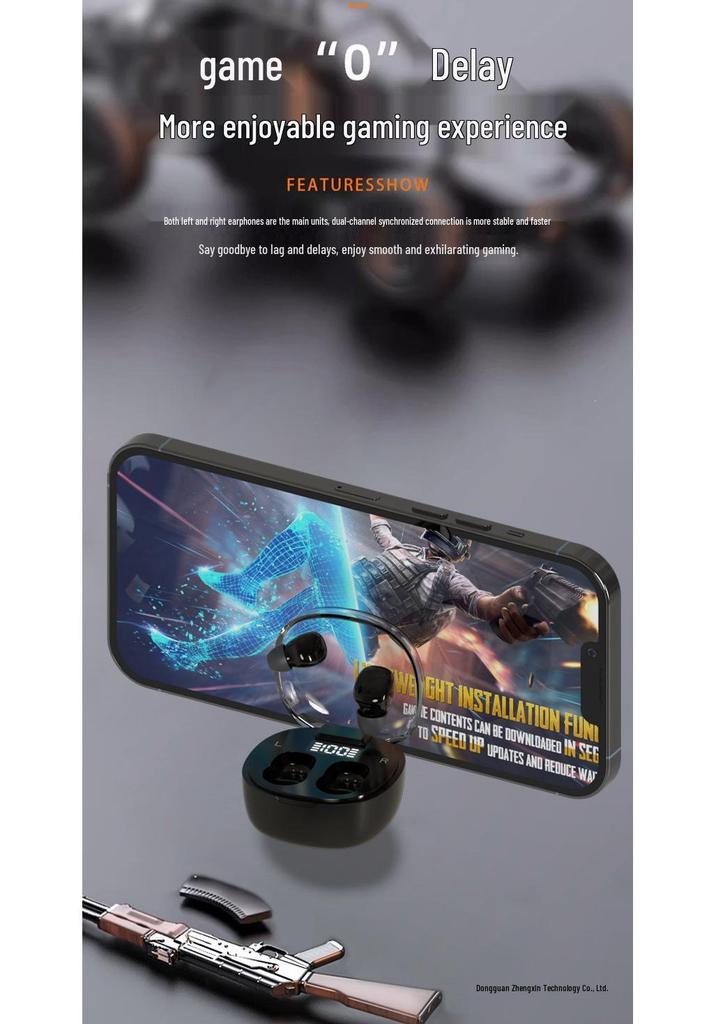 2024 Ultra-Small Noise-Cancelling Wireless Earbuds with Long Battery Life & In-Ear Fit for Sleep & Sports