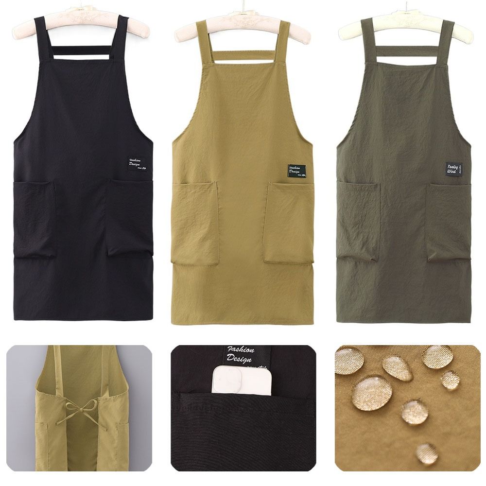 

Oilproof Kitchen Smock Anti-fouling Haircuts Cloth New Cooking Apron жовтий