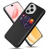For Honor 400 Pro 5G (Global) Case PU Leather Cloth Texture Hard PC Phone Cover with Card Holder
