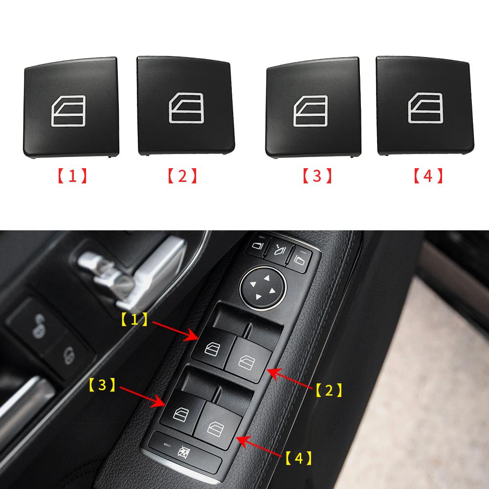 For Mercedes W204 W212 W207 X204 Car Power Window Switch Button Cover Cap For Benz C E GLK Class Coupe C200 E260 GLK300