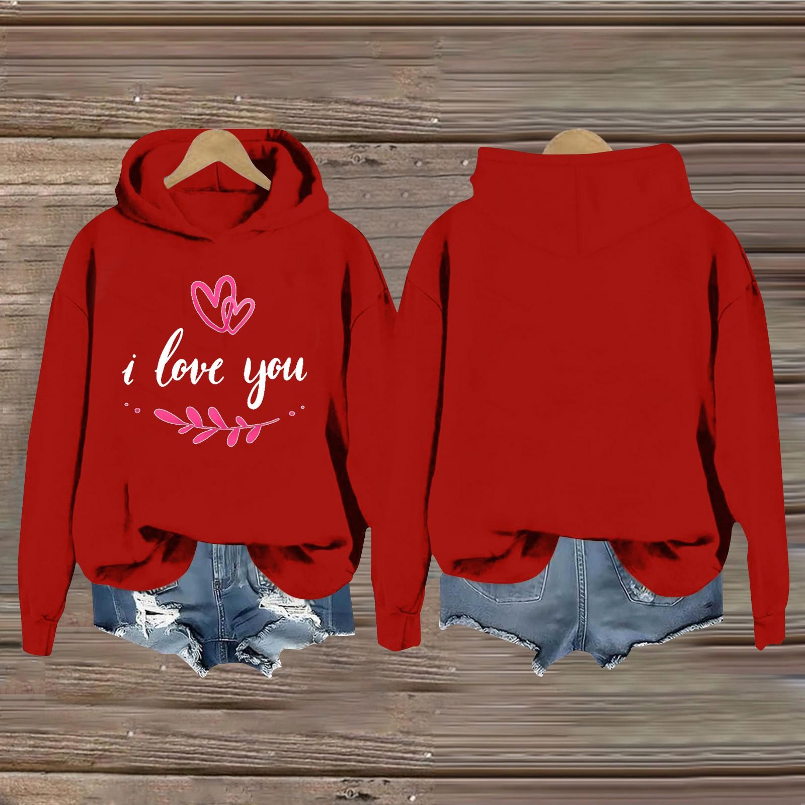 

Женская мода, повседневные универсальные повседневные толстовки, топы с длинными рукавами, толстовки XL арбуз красный