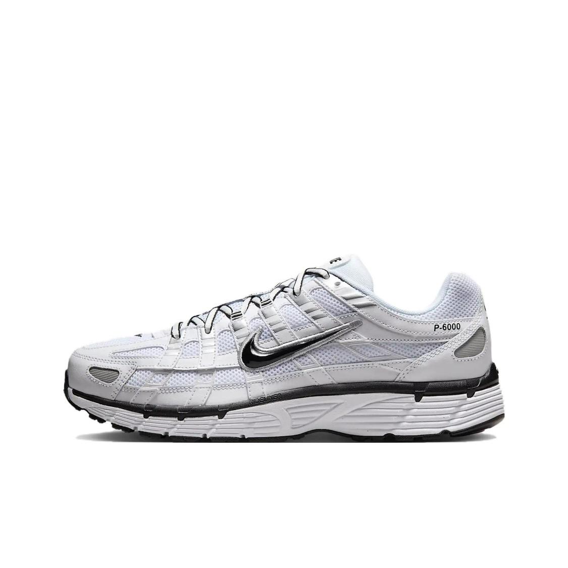 

Nike P-6000 White Metallic Silver Unisex Sneakers CD6404-107 EU 40.5