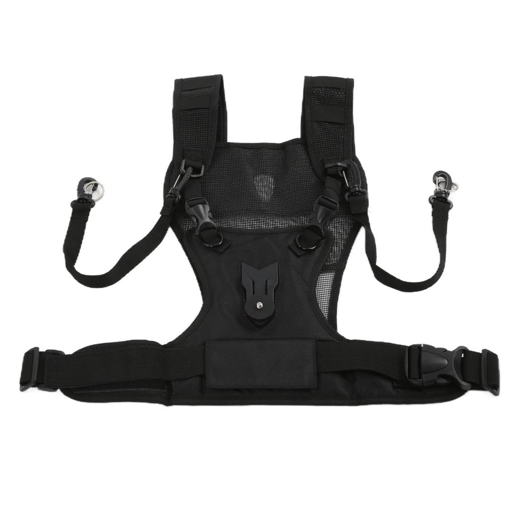 Dual Camera Strap Nylon Durable Comfortable Breathable Adjustable Multi Carrier Chest Harness