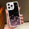 Křišťálový diamantový olejomalba Květina Průhledný kryt pro iPhone 16e 16 14 15 Pro Max 13 12 Pro Max 11 Měkký silikonový kryt na telefon Coque
