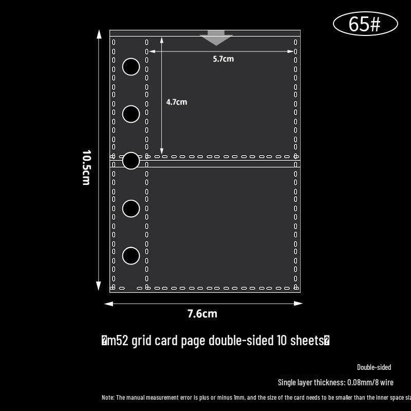 Stylish Transparent PVC Notebook with Colorful Stars - Loose-Leaf Journal Cover (M5/A6/A7)