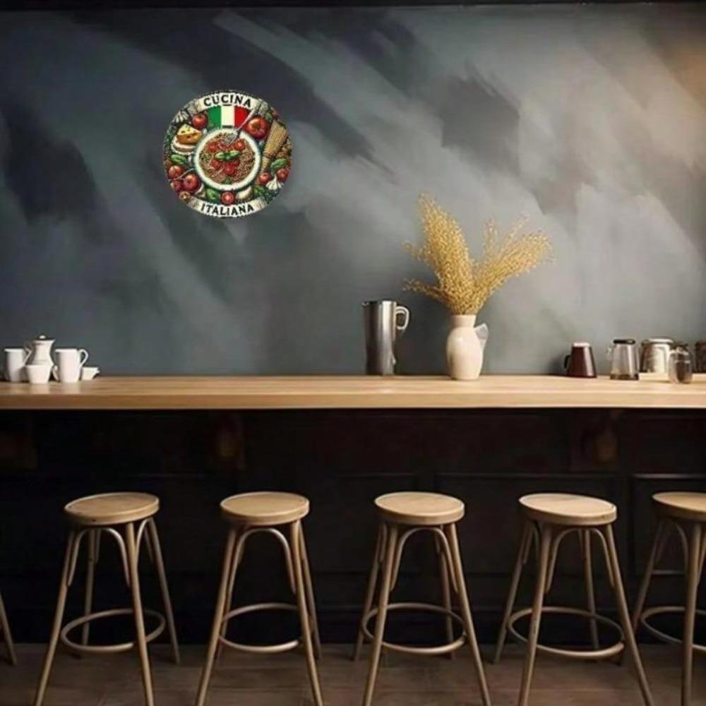 Italian Kitchen Wall Art 2D Spaghetti Carbonara Metal Tin Sign