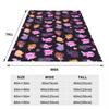Kawaii Happy Axolotl Blanket Flannel Cute Cartoon Salamander Lightweight Throw Blanket for Car Sofa Couch Bedroom Quilt