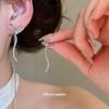 Silver Needle Zircon Butterfly Tassel Earrings Personality Trend Asymmetrical Temperament Earrings Design Sense Niche Earrings Wholesale