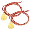 2Pcs Buddhist Pendant Bell Tower Shaped Charm Necklace Clothing Decoration Bag Accessories