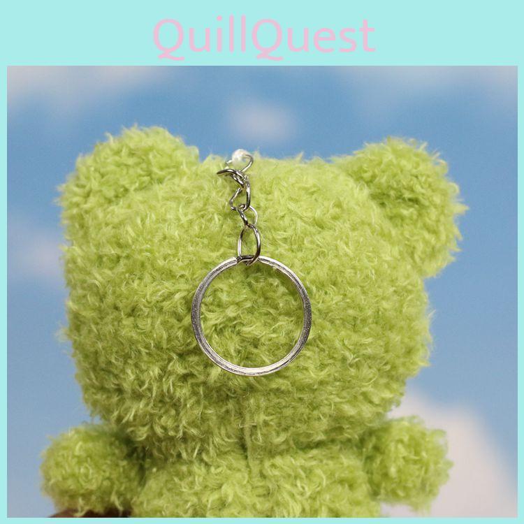 Adorable Plush Bear Keychain Cute Animal Backpack Charm With Soft Pp Cotton Filling