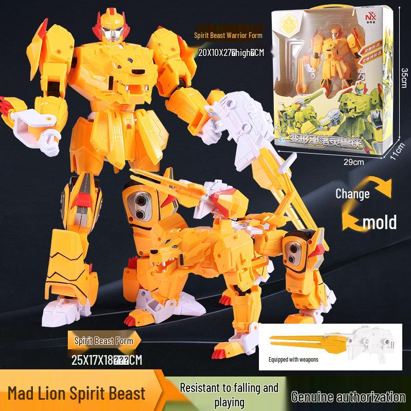 Kirin King Transforming Mecha Car: Large-Scale Educational Robot Toy for Kids