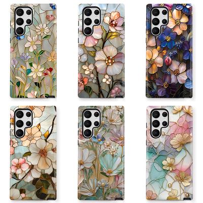 Creative Glazed Flower Samsung S22 + Mobile Phone Case Anti-drop Samsung S22Ultra Film Case Apple 13 Protective Case