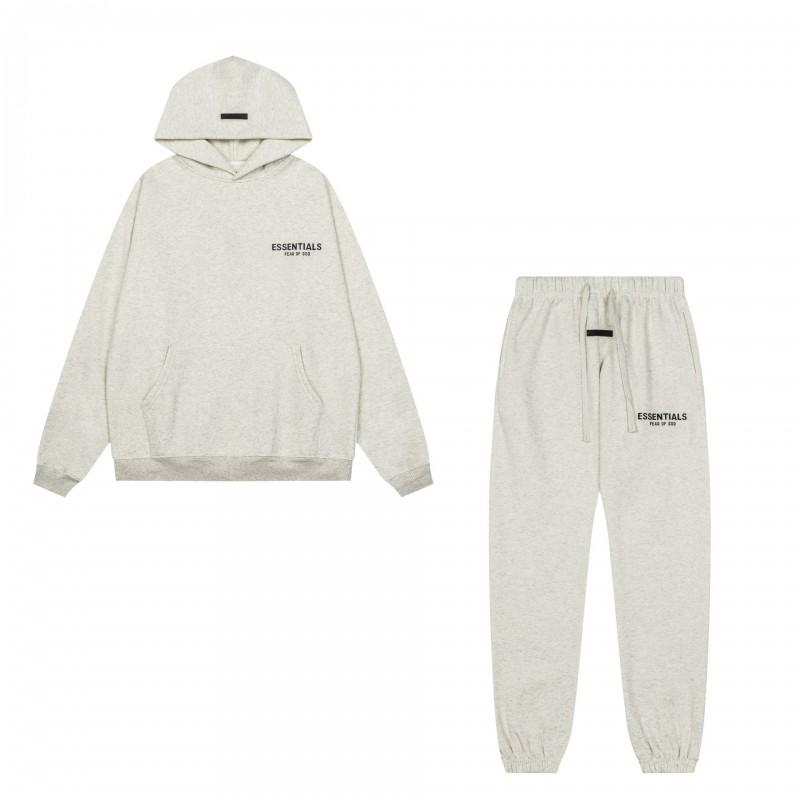 Unisex Oversized Hooded Sweatshirt Jogger Pants Set Cotton Fleece Lined Letter Print Casual Streetwear