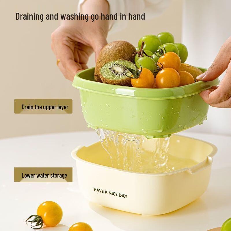Multi-functional Kitchen Fruit & Vegetable Wash & Drain Tools
