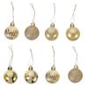 36Pcs Christmas Tree Ball Ornaments PVC Sparkling Finish Easy to Hang Xmas Party Supplies Decor Xmas Tree Balls