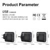 5-Port USB Type-C Charger with Interchangeable EU/US/UK/KR Plugs for Travel