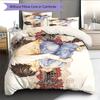 Cartoon Pattern Bedding Quilt Set Quilt Cover Pillowcase Home Decoration Birthday Gift (1 * Duvet Cover + 2 * Pillowcase, Without Core)
