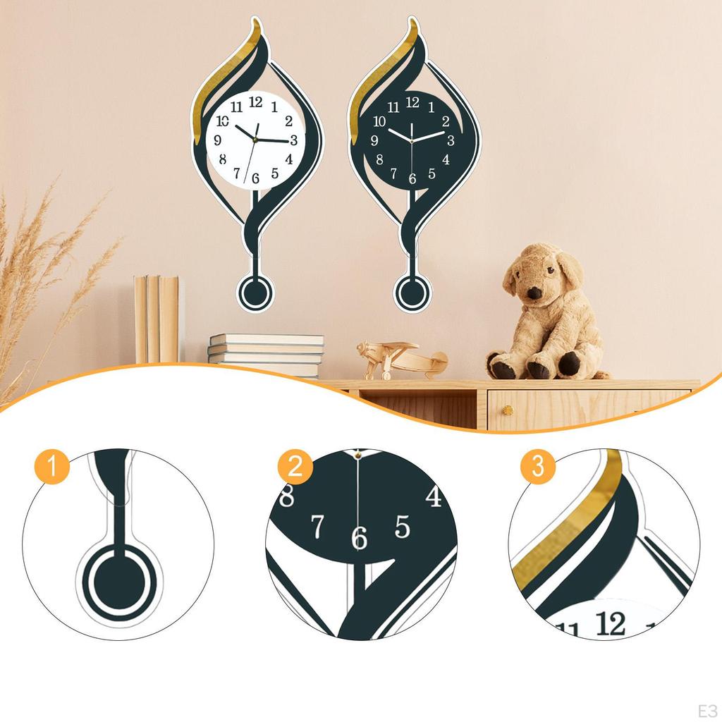 Analoge Wanduhr mit arabischen Ziffern für Küchen- und Badezimmerdekoration