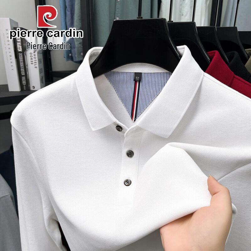 Pierre Cardin Men's Pure Cotton Long Sleeve Polo Shirt