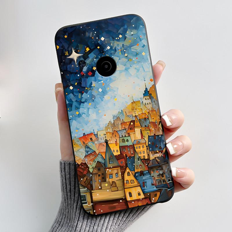 Cute Case For Nokia 110 4G 2023 Fundas Capa Printing Shell Protective Cover Soft Silicone Cartoon Phone Casing Coque