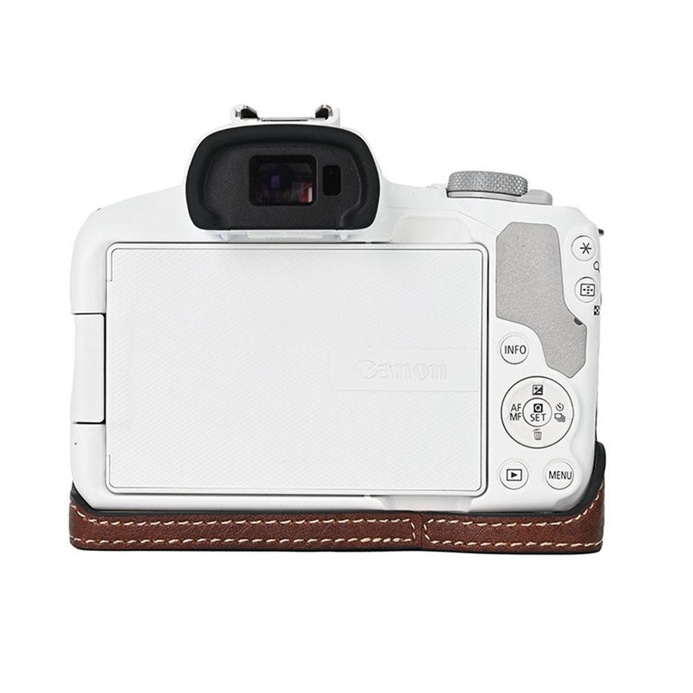 Husă jumătate de carcasă pentru Canon EOS R50 Protector Acoperire de bază Pungă Piele PU