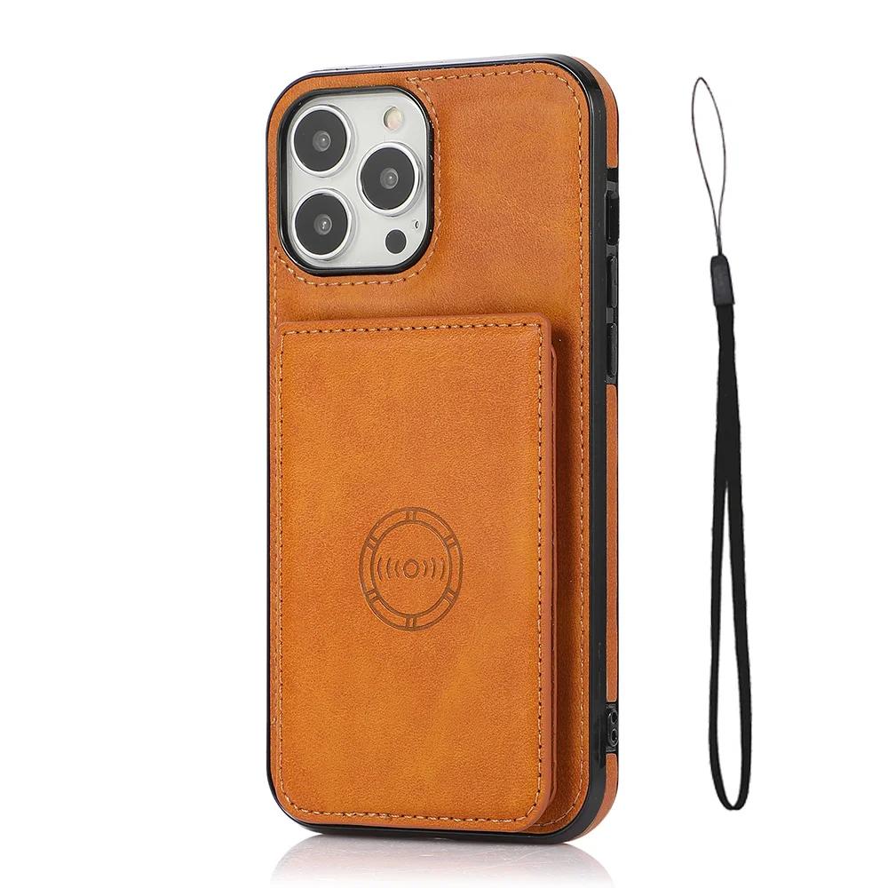 Flip Magnetic Wallet Phone Case for IPhone 13 12 Mini 16 15 14 11 Pro Max  XS XR 7 8 6 6s Plus Credit Card Holder Leather Cover