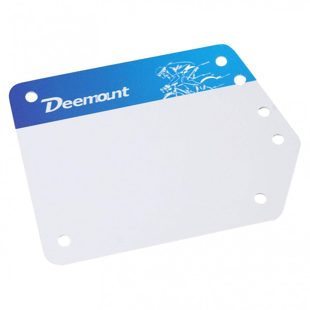 Bike Triathlon Race Number Plate Mount Bicycle Seatpost Holder with Rubber Band