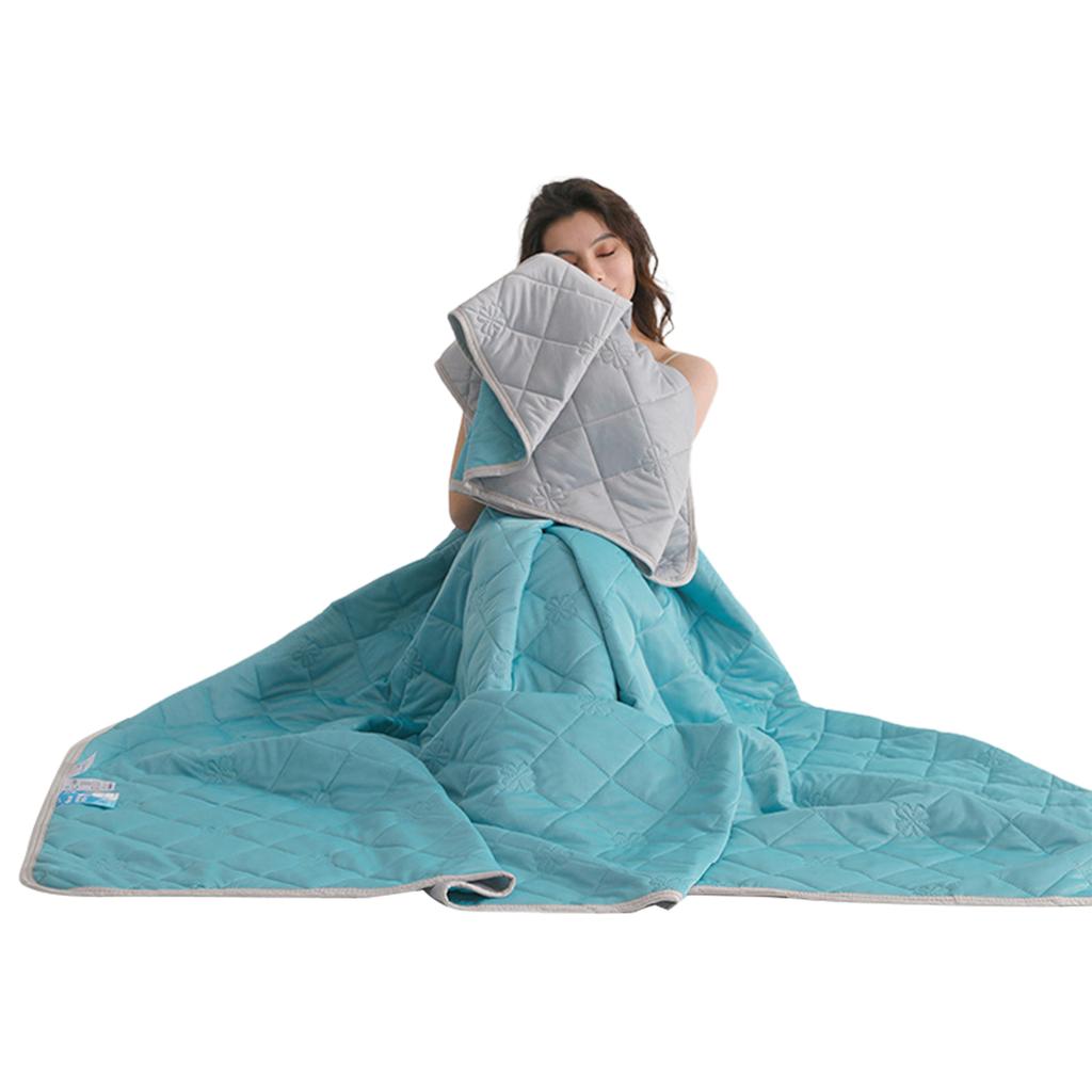 Chladivá přikrývka z ledového hedvábí Měkká Pohodlná Prodyšná Přikrývka do klimatizace Letní Chladivá Vzduchem chlazená Teplá Přikrývka