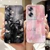 For OPPO A79 5G Beautiful Bow Rose Painting Phone Case For Oppo A79 5G CPH2553 CPH2557 Shockproof Soft Silicone Cases