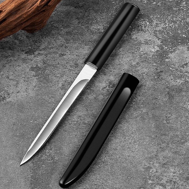 1Pc Portable Edc Pocket Knife Stainless Steel Sharp Fruit Knife Kitchen Steak Knife Barbecue Knife