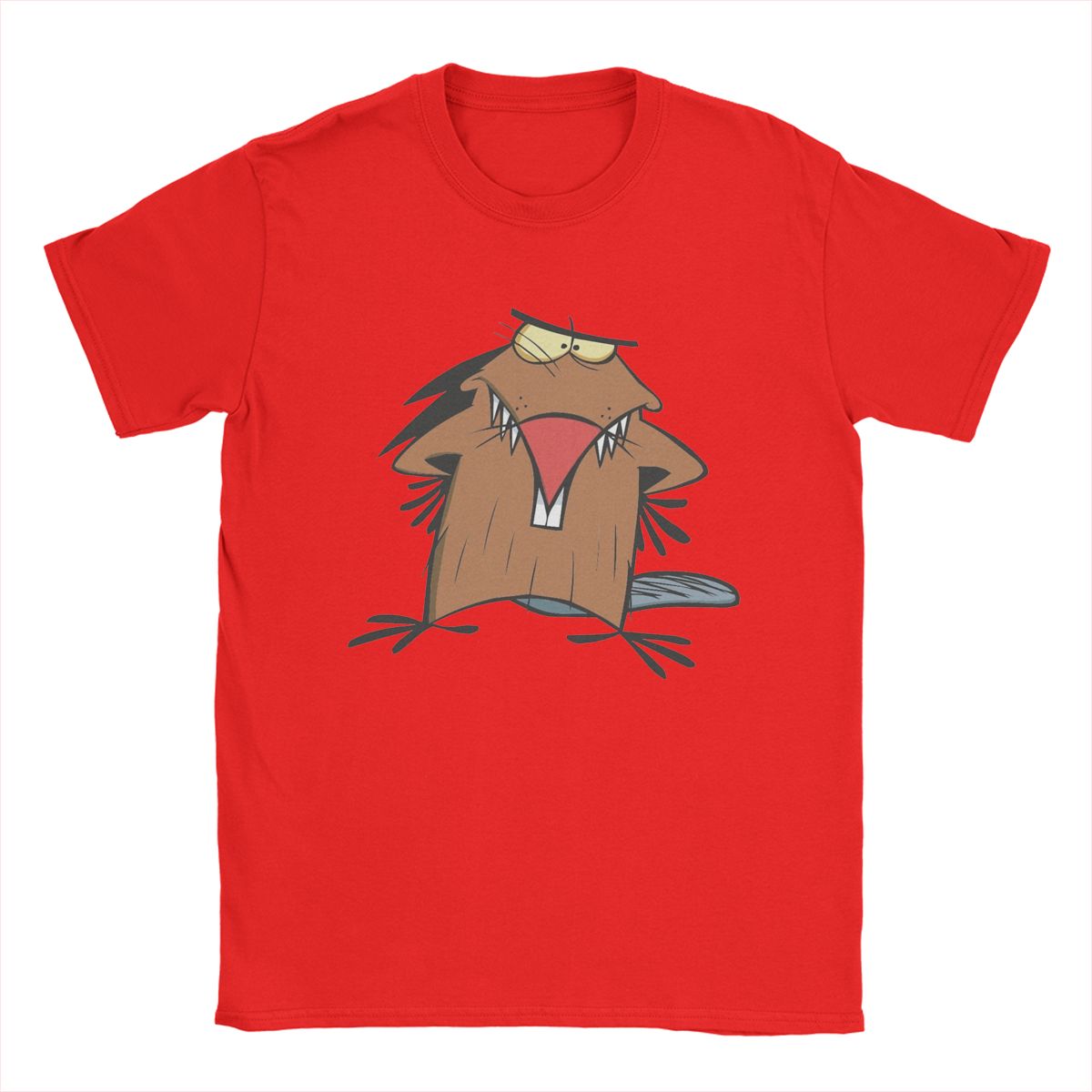 

Винтажная футболка Angry Beavers для мужчин, с круглым вырезом, 100% хлопок, футболки с коротким рукавом, идея для подарка, топы S