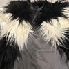 [USED] Excellent condition DIESEL faux fur coat in black and white