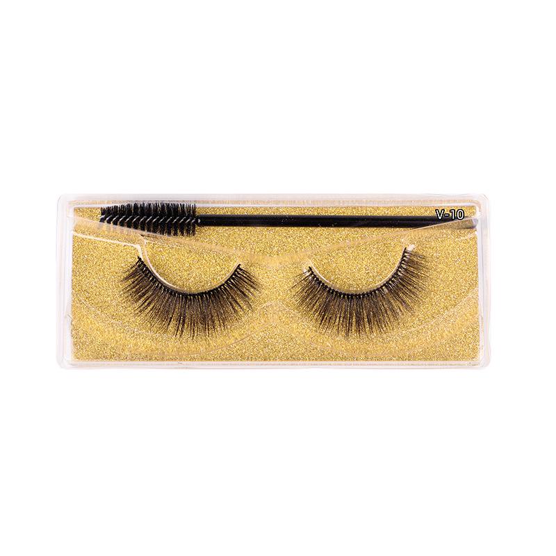 1 Pair 3D Mink Eyelashes Make Up False Cils Hand Made Fake Eyelashes Wholesale Thick Eyelashes Extension