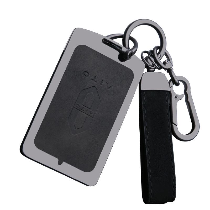 Huawei AITO Wenjie M7/M5/EV Key Case: NFC Card Smart Metal Protective Shell with Buckle